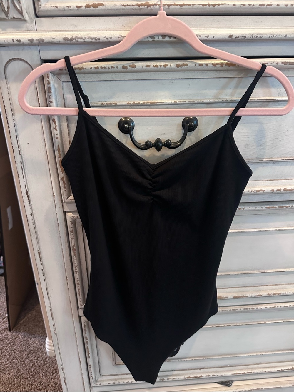American Eagle Outfitters Black Spaghetti Strap Bodysuit